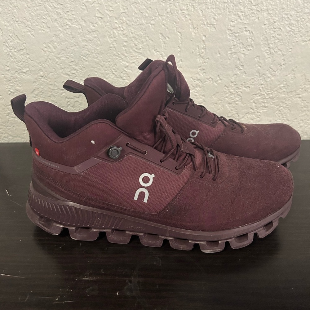 On Running Men's Deep Burgundy Sneakers